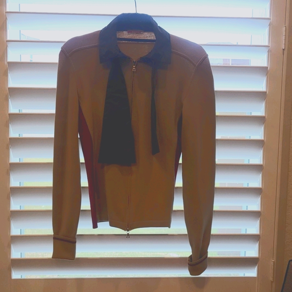 Prada Wool Top with removal ties